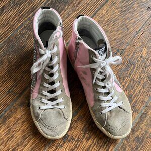 Golden Goose Leather Slide Classic-Pink